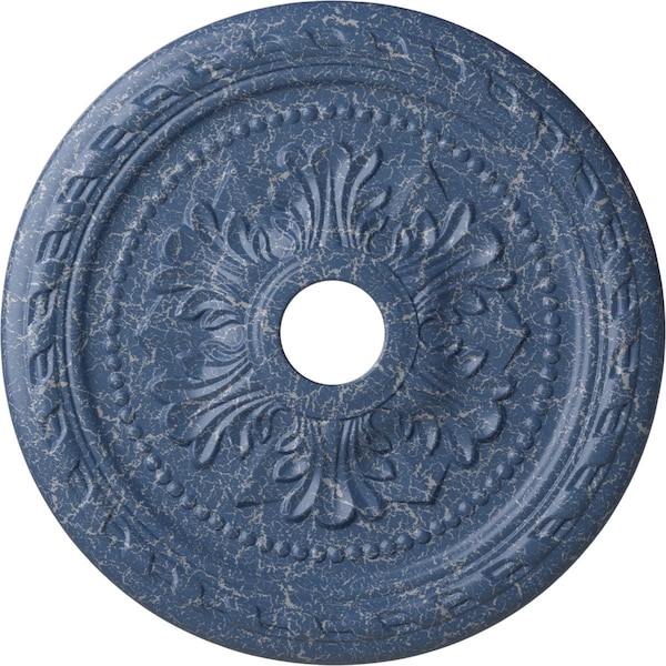 Ekena Millwork Palmetto Medallion (Canopies up to 3 5/8"), 23 5/8"OD x 3 5/8"ID x 1 5/8"P, Americana Crackle CM23PMAMC - main